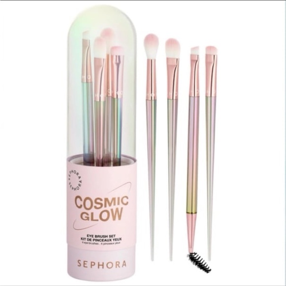 Sephora Cosmic Iridescent Makeup Eyeshadow Brush Set BNIB - Picture 16 of 16